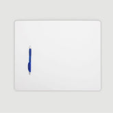 White Leatherette Conference Table Pad, 17 x 14